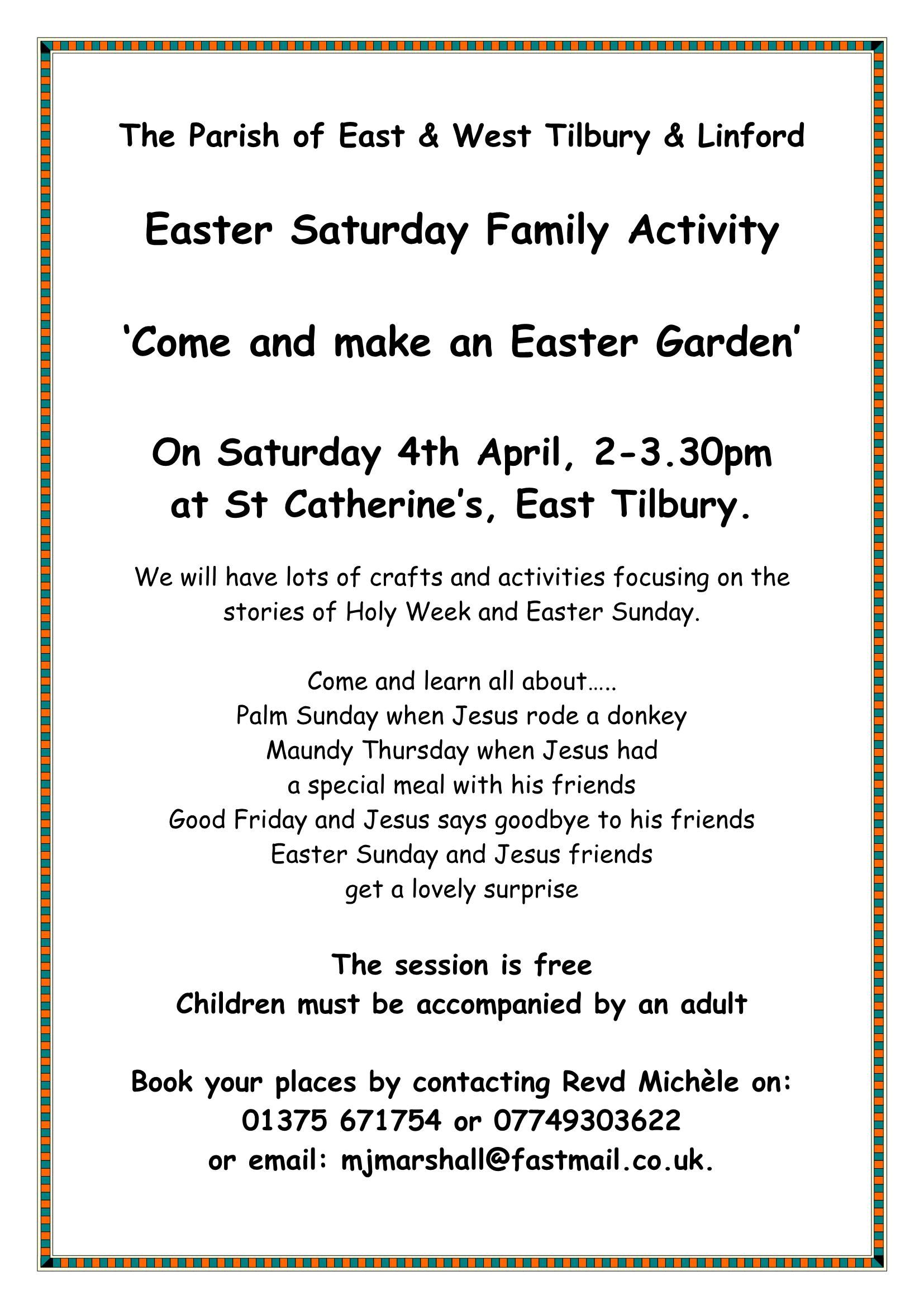 Easter activity 2026